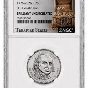 (Ends 8-26-26) 2026-P U.S. Constitution Quarter NGC Brilliant UNC Treasure Series