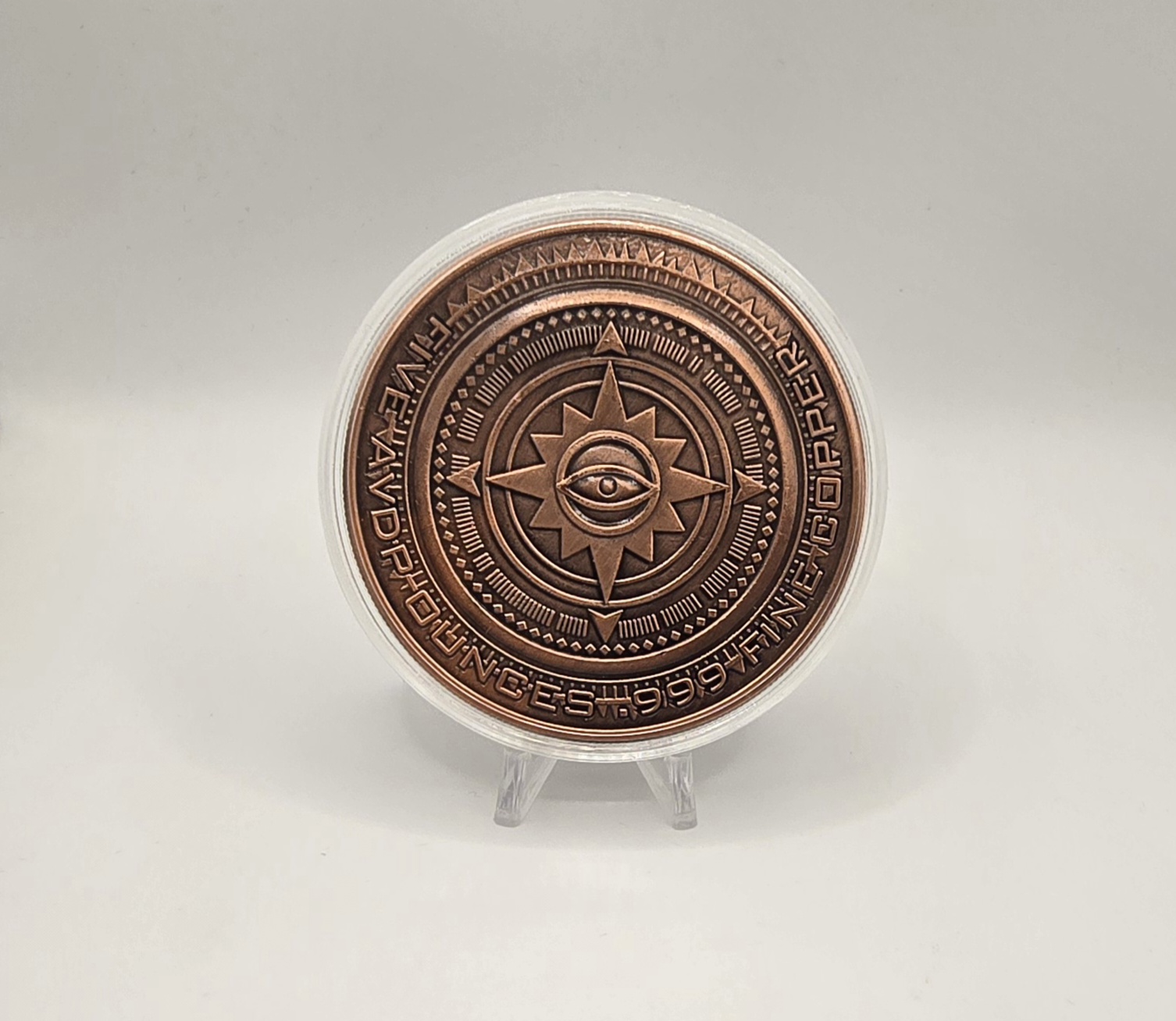 Eye 5oz Copper Round - Image 2