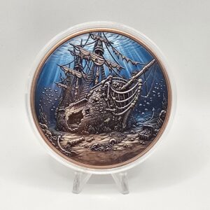 Shipwreck 5oz Copper Round