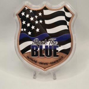 Back the Blue 5oz Copper Shield