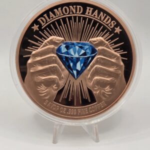 Diamond Hands 5oz Copper Round