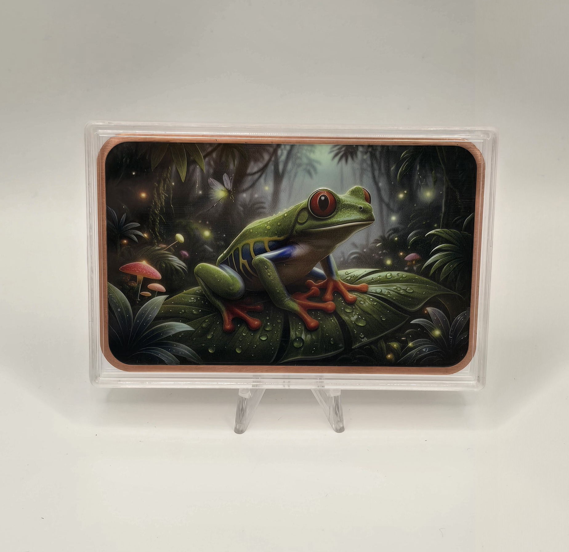 5oz Frog Colorized Copper Bar
