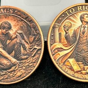 From Rags to Riches 20ct Tube of 1oz Copper Rounds