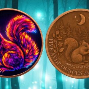 Mystic Night Squirrel 5 oz Colorized Copper in Capsule 