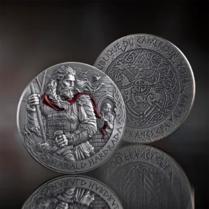 (Ends 8-27-26) 2026 Cameroon Way to Valhalla Harald Hadrada 2 oz Silver Coin